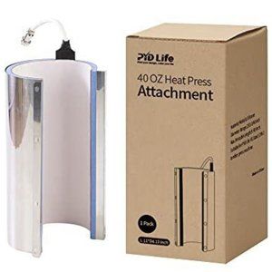 HEAT PRESS ATTACHMENT - BOTTLE / TUMBLER CUFF EXTENSION - NEW - 40oz 5-pin